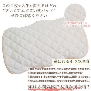 縫製の町！凄腕の蒲郡職人が本気で作った「プレミアムすごい枕パッド」_【G0695】