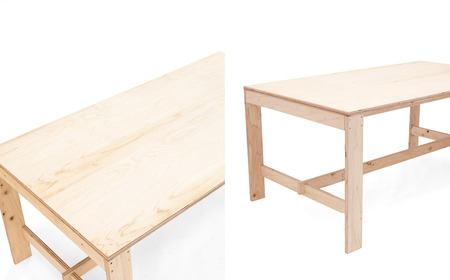 「BASE Table 160cm」FSC®認証材のダイニング・ワークテーブル M-mo-A04A