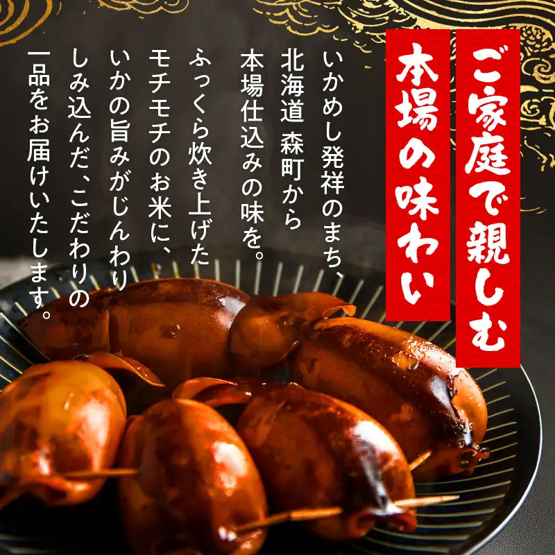 冷凍生いかめし10尾入たれ付調理セット イカ 烏賊 魚介 海産物 海鮮 食品 北海道 森町 mr1-1145