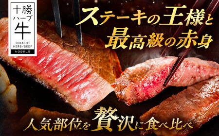 北海道 十勝 ハーブ牛 サーロイン ヒレ ステーキ セット 1kg （500g×2） 《足寄町》【株式会社ノベルズ食品】[BEAQ056]