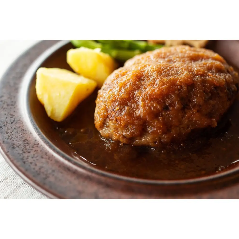 焼き師ママが焼いた九州ハンバーグ ・ジャポネソース(5個),のりとゴルゴンゾーラソース(5個入り)