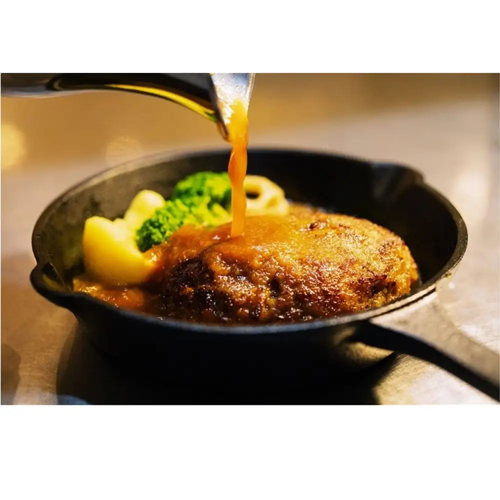 焼き師ママが焼いた九州ハンバーグ ・ジャポネソース付き (4個入り)