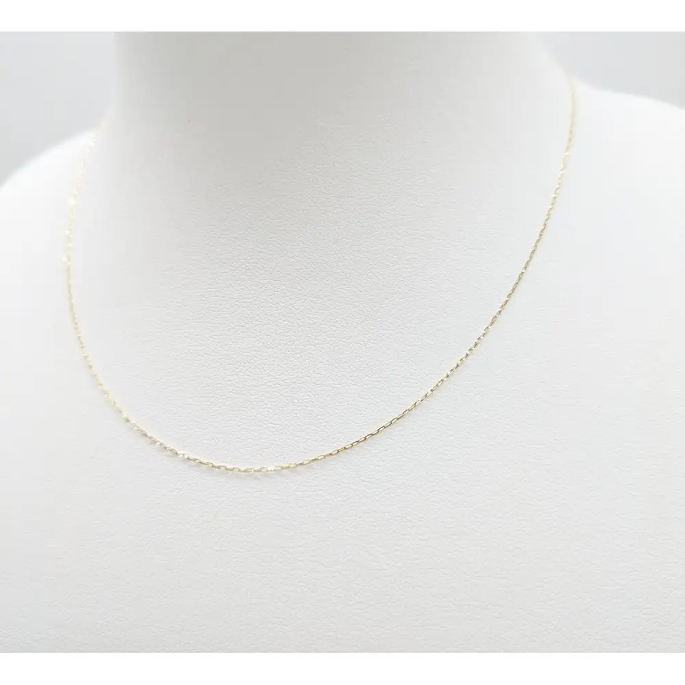 【18金イエローゴールドネックレス グリームカット長小豆0.2 40cm】｜18金 k18 イエローゴールド ネックレス