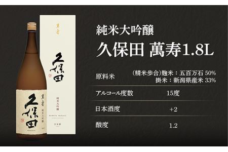 36-71B久保田 萬寿1.8L（純米大吟醸）