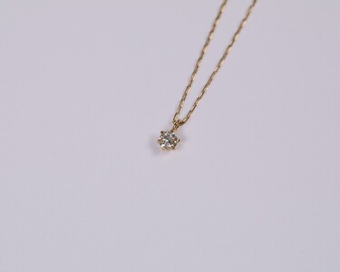 【甲府ジュエリー】K18　ダイヤ　0.03ct　ネックレス（73305823）