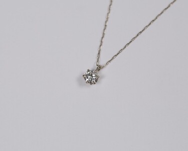【甲府ジュエリー】Pt900　プラチナ　ダイヤ　0.1ct　ネックレス（73305851）