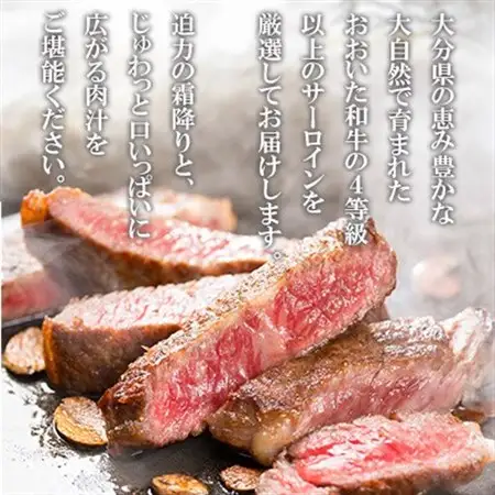 おおいた和牛 サーロインステーキ　計360g(180g×2枚)【配送不可地域：離島】【1701052】