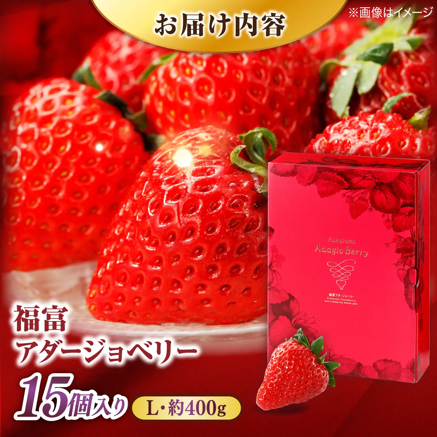島根県産 いちご400g 苺[ALFI004] Lサイズ15個入り