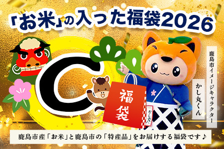 あなたのふるさとKashiMartが贈る「お米」の入った福袋C E-178 新年 年末 お正月 年始 佐賀 鹿島 九州 米 こめ コメ 精米 海苔 みかん レモン