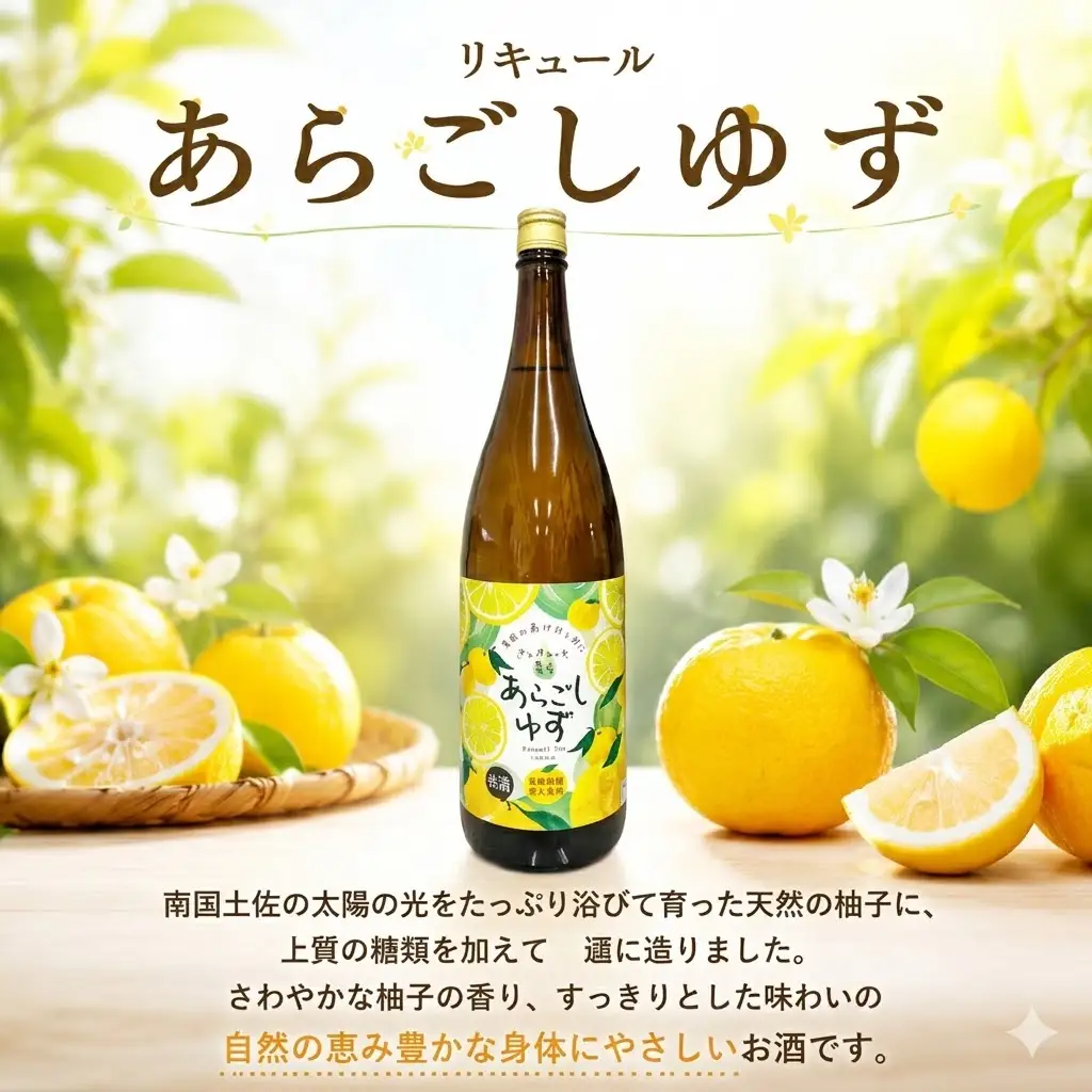 菊水 あらごしゆず 1800ml 1本 | お酒 高知県 安芸市