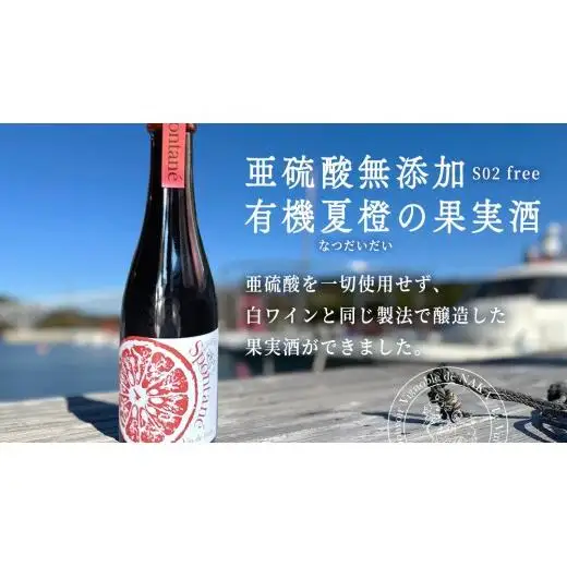 有機夏橙の果実酒 「SPONTANE vin de fruits」