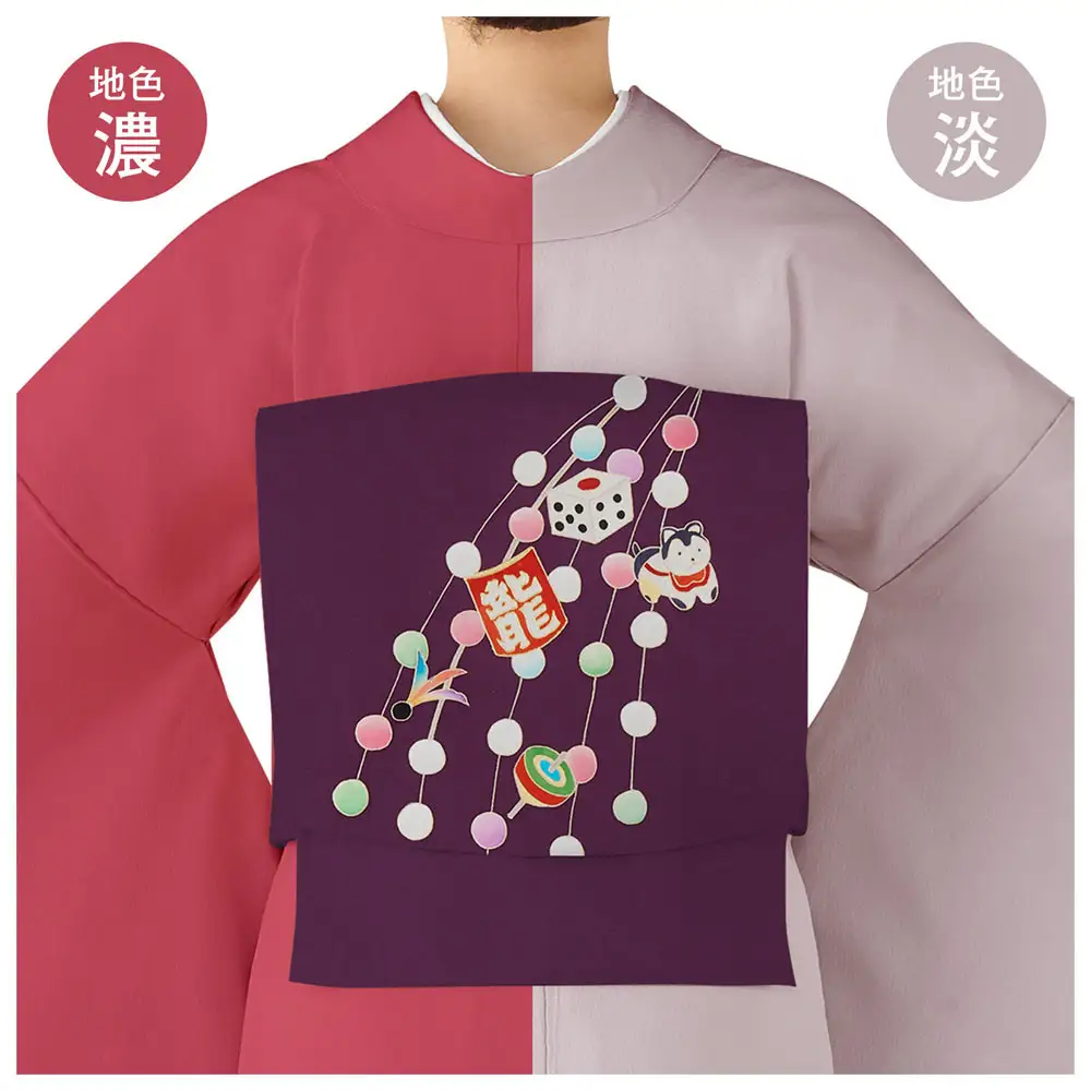 【和装振興応援プロジェクト】歳時記1月1「正月」京手描友禅 染帯｜染帯 着物 織物 人気 おすすめ