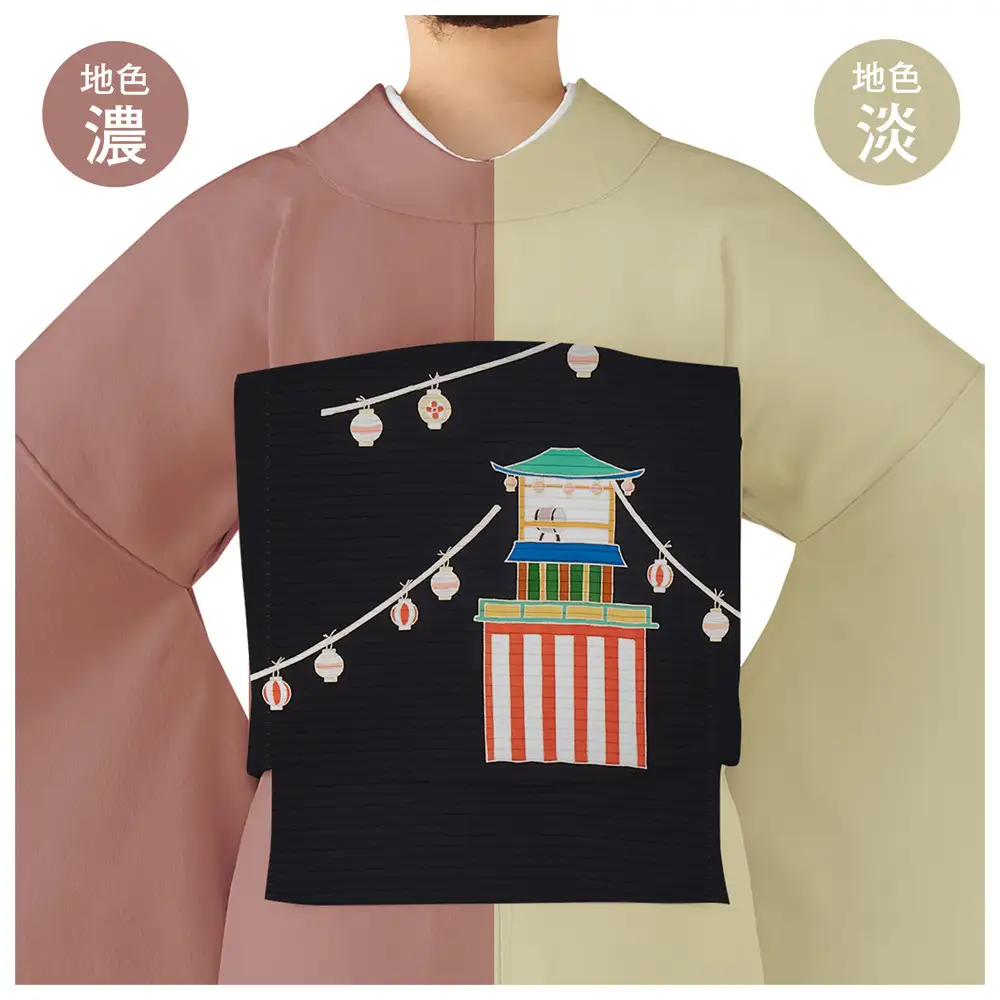 【和装振興応援プロジェクト】歳時記8月1「夏祭り」京手描友禅 染帯｜染帯 着物 織物 人気 おすすめ [ 手描友禅 帯 染匠 職人 歳時記 人気 おすすめ ギフト プレゼント お取り寄せ 通販 送料無料 ふるさと納税 ]