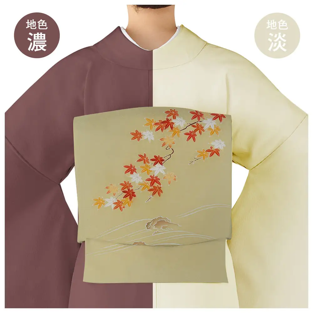 【和装振興応援プロジェクト】歳時記10月2「紅葉狩り」京手描友禅 染帯｜染帯 着物 織物 人気 おすすめ [ 手描友禅 帯 染匠 職人 歳時記 人気 おすすめ ギフト プレゼント お取り寄せ 通販 送料無料 ふるさと納税 ]