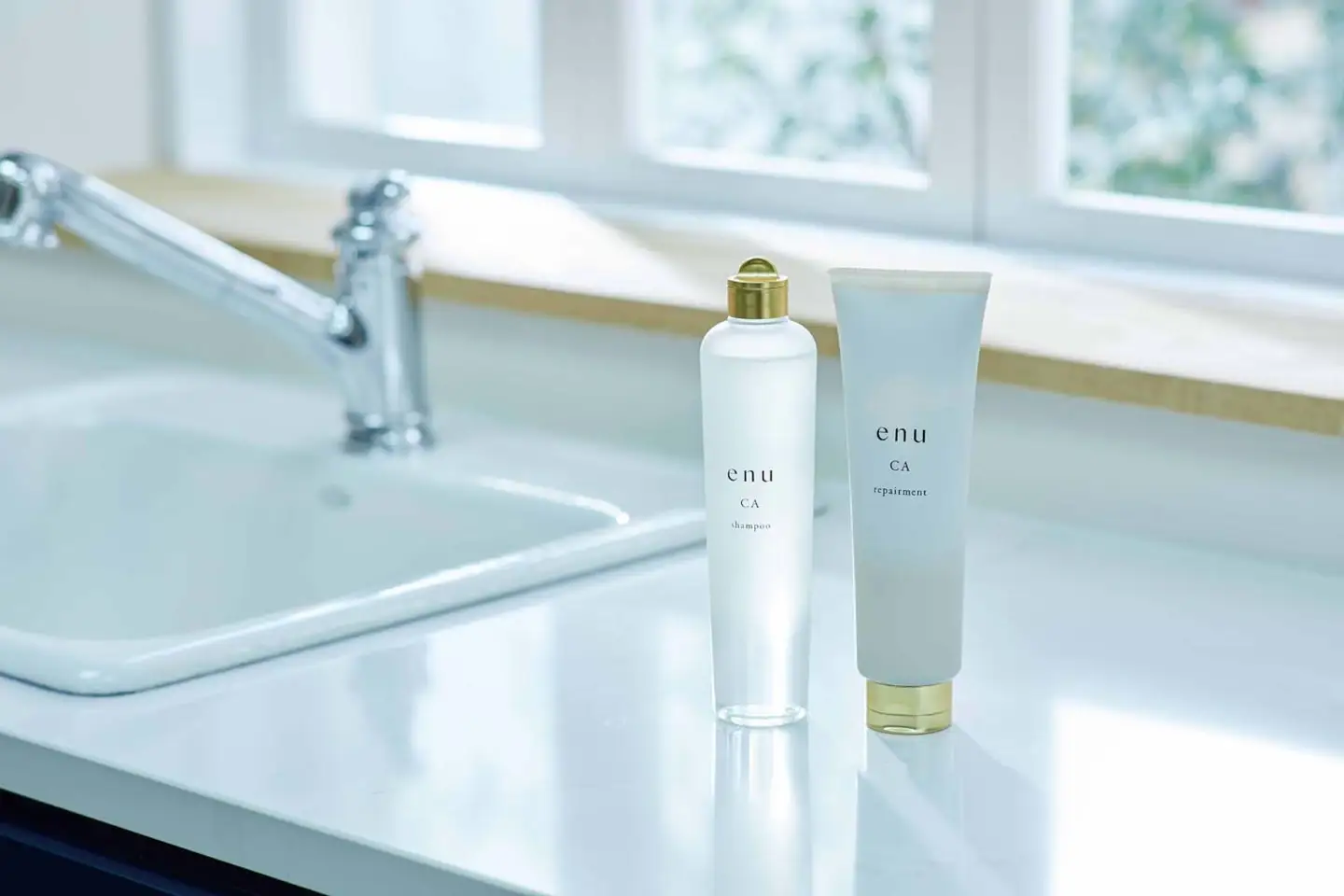 中野製薬 enu エヌ シャンプー CA 300ml ＆ リペアメント CA 250g セット