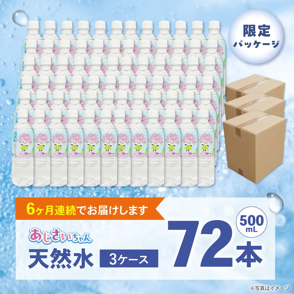 ミネラルウォーター 【全6回定期便（毎月お届け）】ミネラルウォーター （500mL×24本） 3箱 [BDBE003-12]