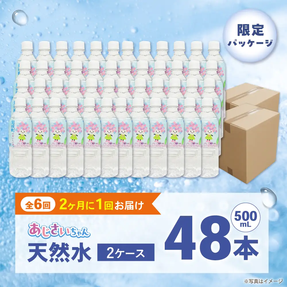 ミネラルウォーター 【全6回定期便（2ヶ月に1回お届け）】ミネラルウォーター （500mL×24本） 2箱 [BDBE003-14]