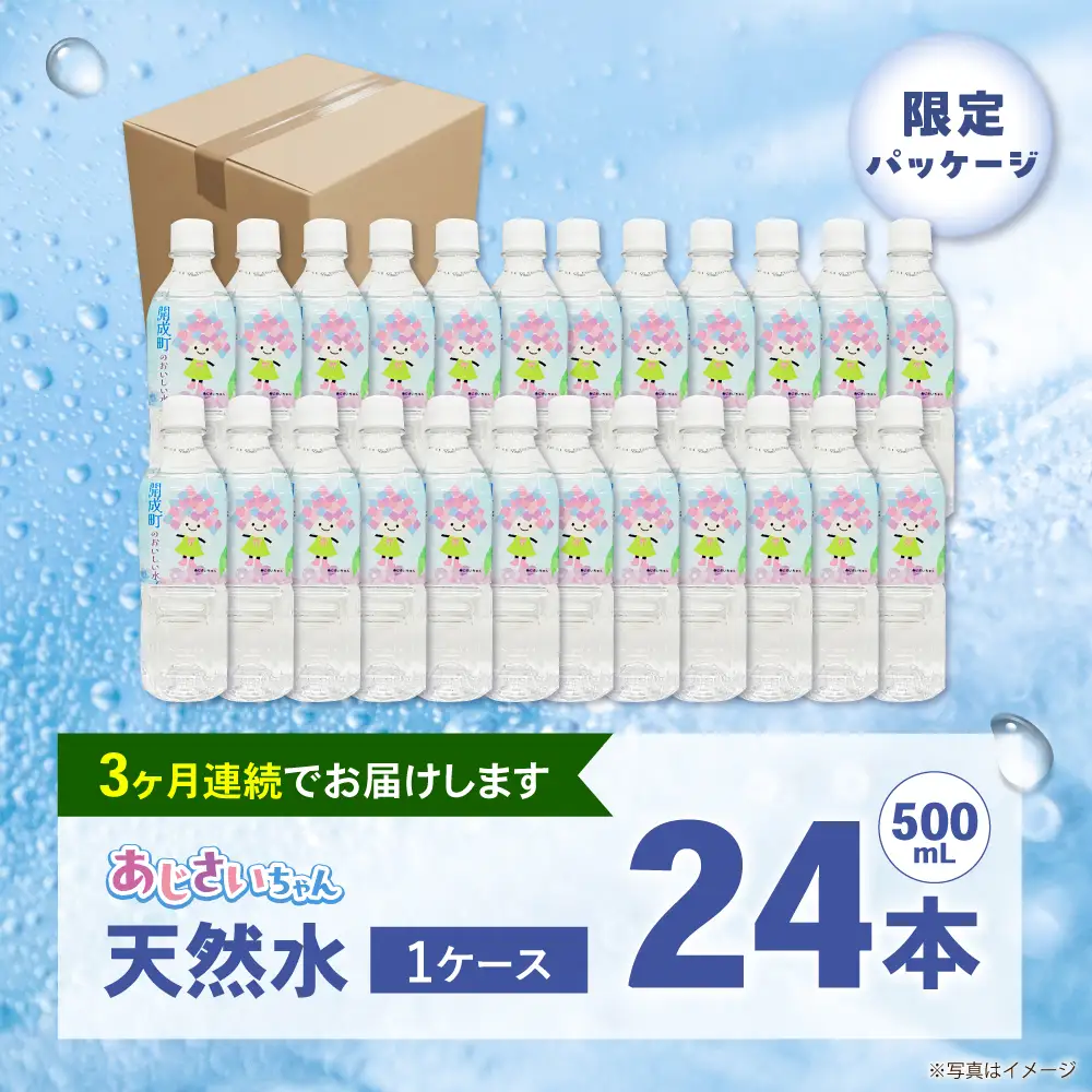 ミネラルウォーター 【全3回定期便（毎月お届け）】ミネラルウォーター （500mL×24本） 1箱 [BDBE003-4]