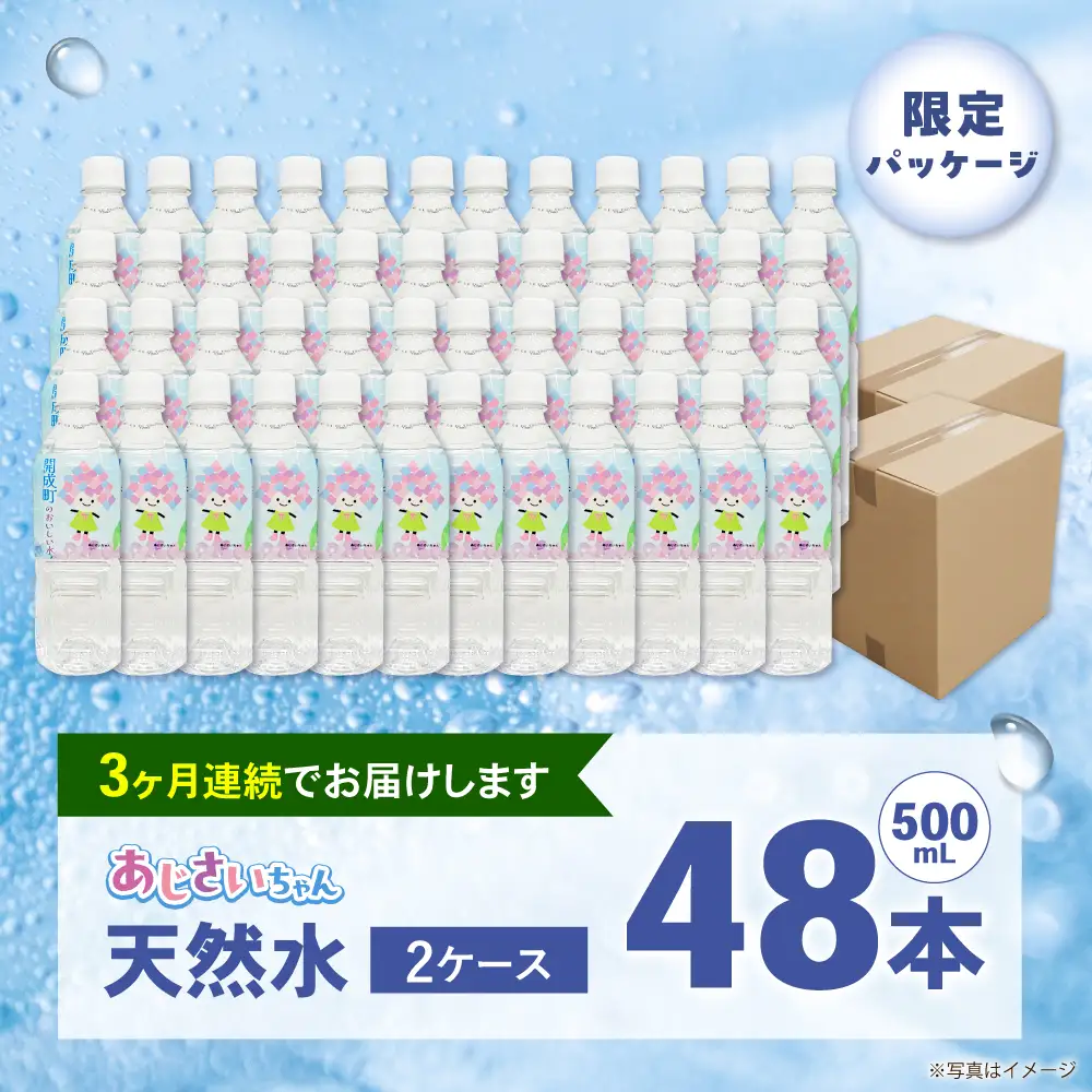 ミネラルウォーター 【全3回定期便（毎月お届け）】ミネラルウォーター （500mL×24本） 2箱 [BDBE003-5]