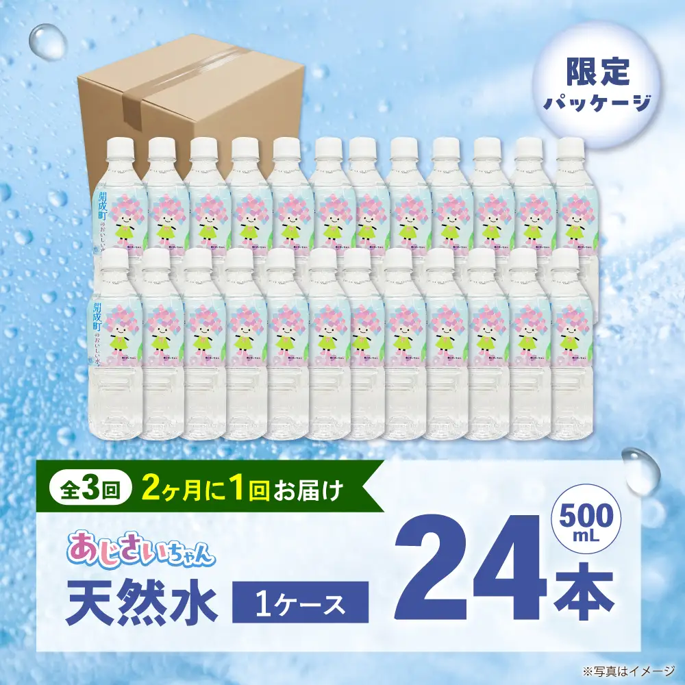 ミネラルウォーター 【全3回定期便（2ヶ月に1回お届け）】ミネラルウォーター （500mL×24本） 1箱 [BDBE003-7]
