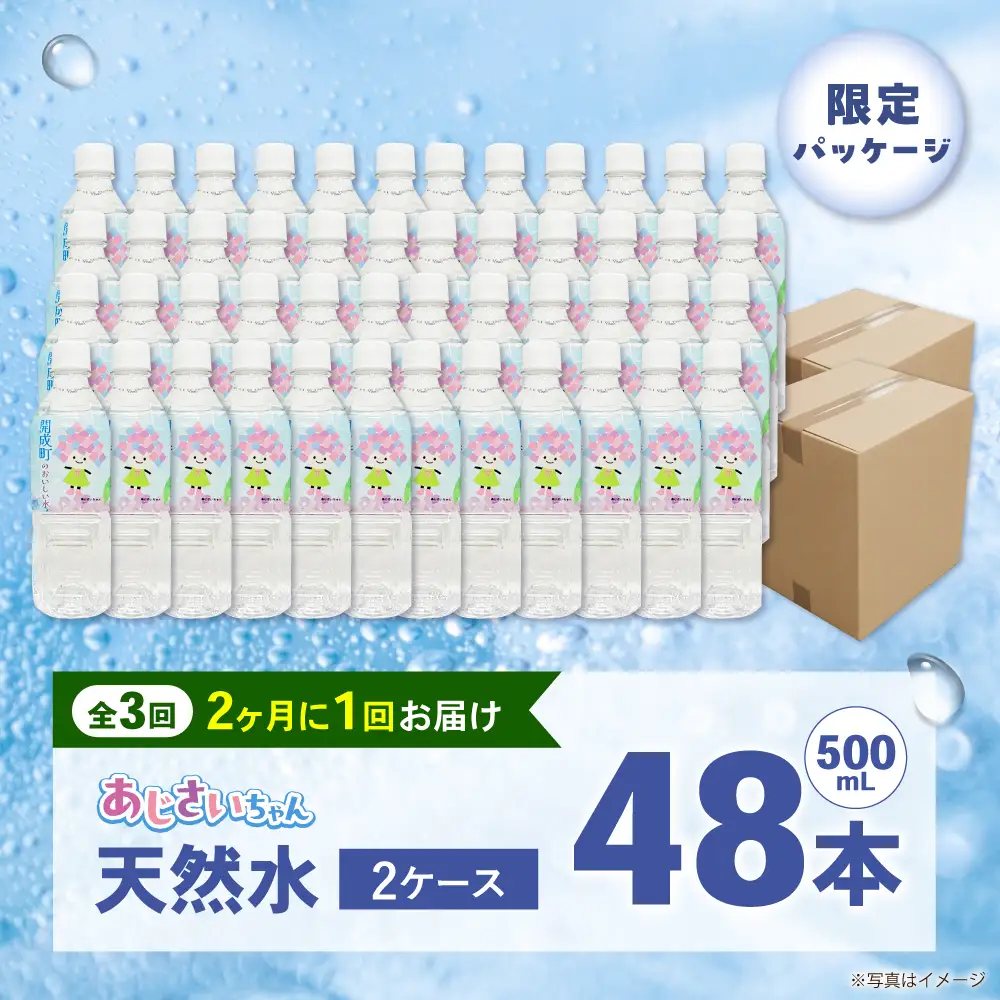 ミネラルウォーター 【全3回定期便（2ヶ月に1回お届け）】ミネラルウォーター （500mL×24本） 2箱 [BDBE003-8]