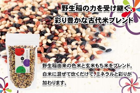 [農薬不使用] 里山の自然で育てた「禅寺の色々米」300g [0691]