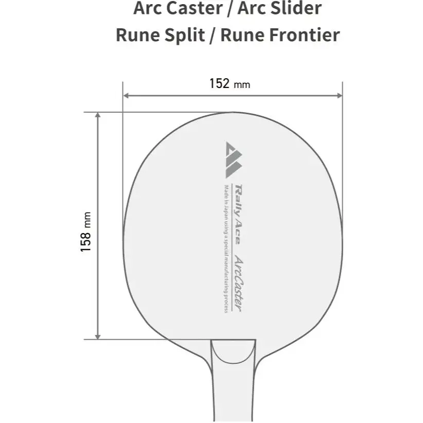 卓球ラケット RallyAce Arc Caster Over グリップFL  