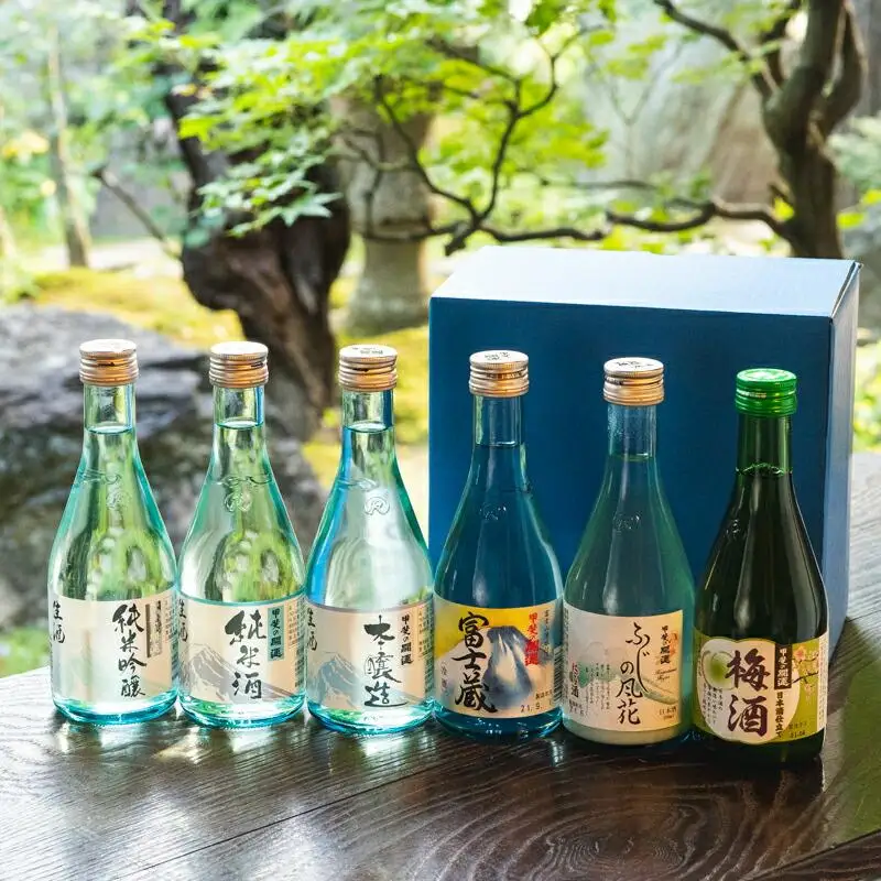 ＜甲斐の開運　富士山の湧水仕込み＞贅沢飲み比べ6本セット（各300ml）