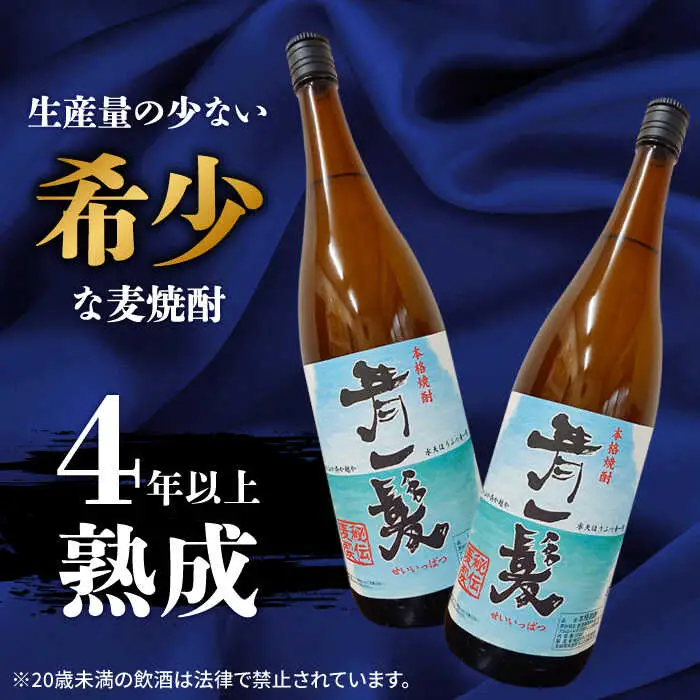 【3年以上貯蔵熟成！】本格 麦焼酎 青一髪 25° 900ml×12本 / 麦焼酎 むぎじょうちゅう 焼酎 麦 しょうちゅう むぎ 酒 お酒 さけ ギフト プレゼント 贈り物 / 南島原市 / 久保酒造場 [SAY001] 