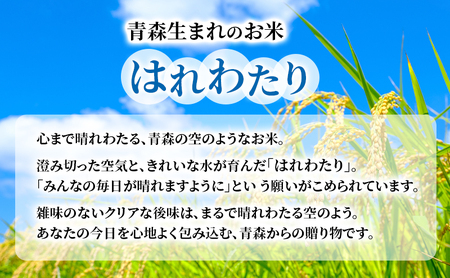 【2ヶ月定期便】【令和8年産新米先行予約】はれわたり 10kg(5kg×2袋) ×2回 計20kg 米 お米 白米 精米 ブランド米 単一原料米 5キロ 青森県産 はれわたり 青森県 鰺ヶ沢町