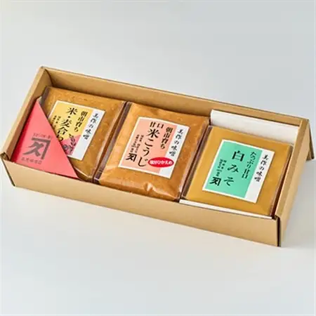 美作の味噌　3個セット【配送不可地域：離島】【1184602】