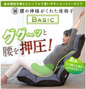 1148 腰の神様がくれた座椅子　BASIC【色が選べる】
