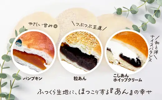 いわやのあんぱん（3種20個入り）　【70P3002】【岩谷製パン】