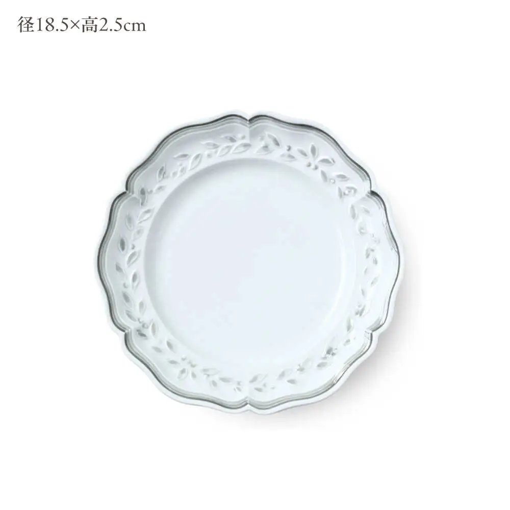 【波佐見焼】ombre de fleur オリーブM palette gray 2枚セット【翔芳窯】[FE572]