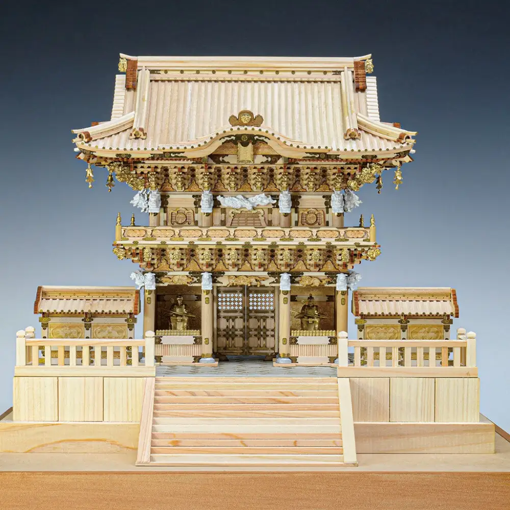 ウッディジョー　1/50　日光東照宮　陽明門　木製模型キット