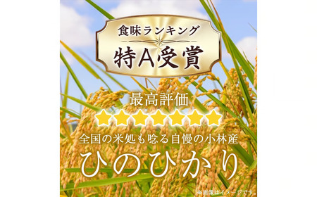 【定期便 全3回】令和7年産米 無洗米ヒノヒカリ 5kg×3回 計15kg（お米 米 ひのひかり 無洗米 国産 人気 お弁当 定期便 宮崎県 小林市）