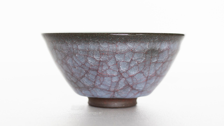 【氷裂貫入青瓷】抹茶茶碗 （小野寺裕司 作） 径13.1cm×高さ6.7cm