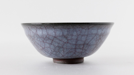【氷裂貫入青瓷】抹茶茶碗 （小野寺裕司 作） 径13.7cm×高さ5.6cm