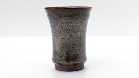 【燿彩窯変紫焔釉】ビアグラス （小野寺裕司 作） 径8.3cm×高さ11.2cm