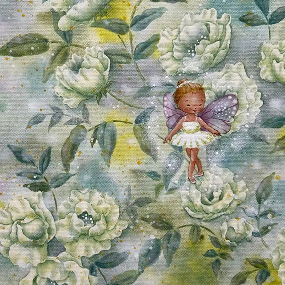 【一点物】絵画「白いバラの茂みにて」 糸島市 / 工房はーべすと[AYA083]