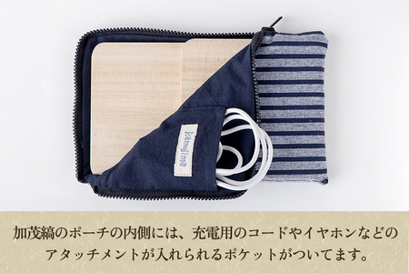 桐のモバイルスタンド「STAND BY ME（スタンドバイミー）」 スマホスタンド タブレットスタンド 木製 桐製 組み立て式 持ち運び 携帯性 ポーチ付き ウェブ会議 リモート会議 株式会社レビュー 加茂市 