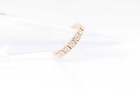 ダイヤモンド リング スクエアー 0.5ct K18 ピンクゴールド 指輪 リング ジュエリー ダイヤ 18金 山梨 H-1615PG SWCI001-pg