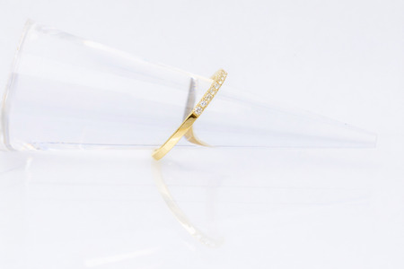 ダイヤモンド リング ハーフエタニティ 一文字 0.2ct K18 イエローゴールド 指輪 リング ジュエリー ダイヤ 18金 山梨 H-1978YG SWCI003-yg