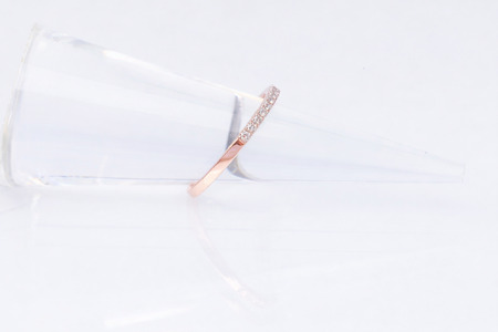 ダイヤモンド リング ハーフエタニティ 一文字 0.2ct K18 ピンクゴールド 指輪 リング ジュエリー ダイヤ 18金 山梨 H-1978PG SWCI003-pg