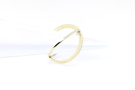 ダイヤモンド リング クロス 0.23ct K18 イエローゴールド 指輪 リング ジュエリー ダイヤ 18金 山梨 H-6YG SWCI008-yg