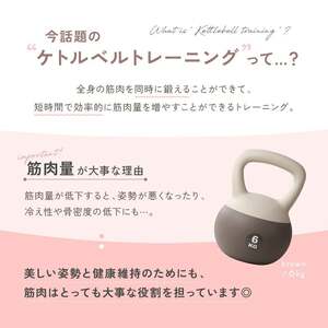 ソフトケトルベル 【12kg：グレー】柔らかい素材 PVC素材 家庭用 安心 安全 トレーニング 20-046