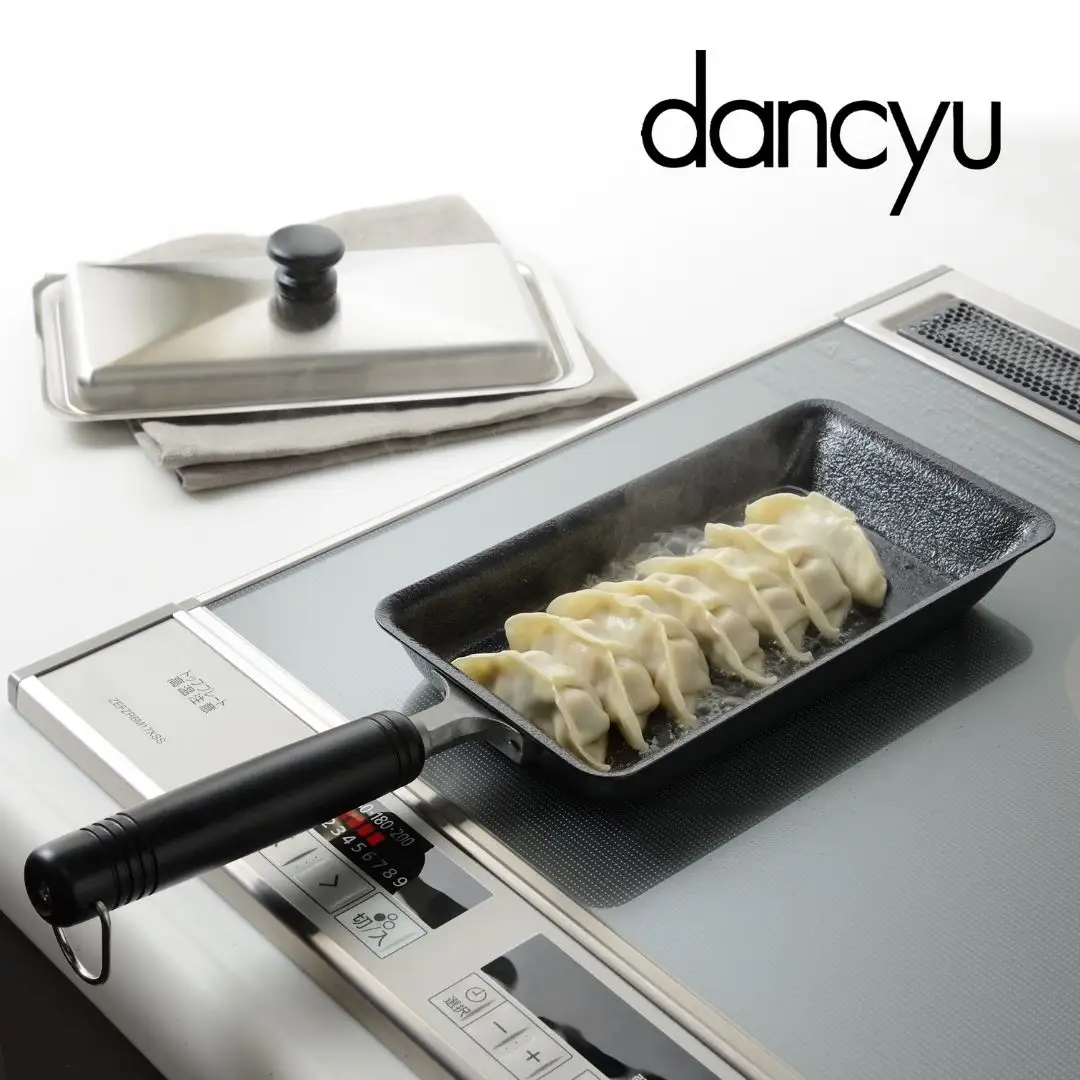 IH対応 鉄餃子鍋 12×22cm ステンレス蓋付 dancyu ダンチュウ DA-44 燕三条製