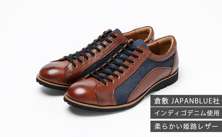 倭イズム ( ヤマトイズム ) 牛革 デニム シューズ 紳士靴 YA3310 23.5cm