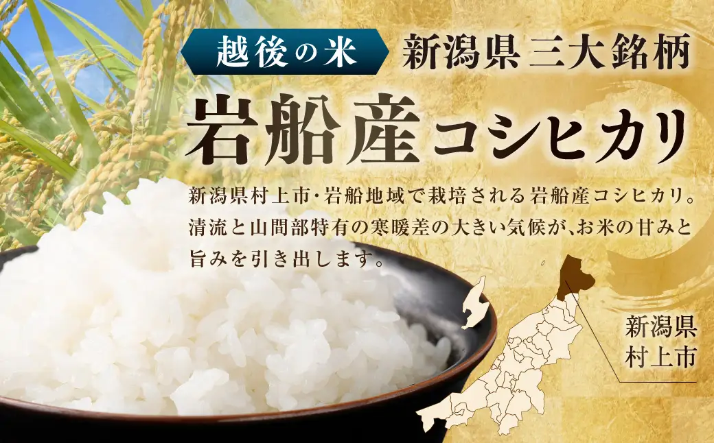 【令和7年産米】新潟県村上市岩船産 コシヒカリ5kg 1029009