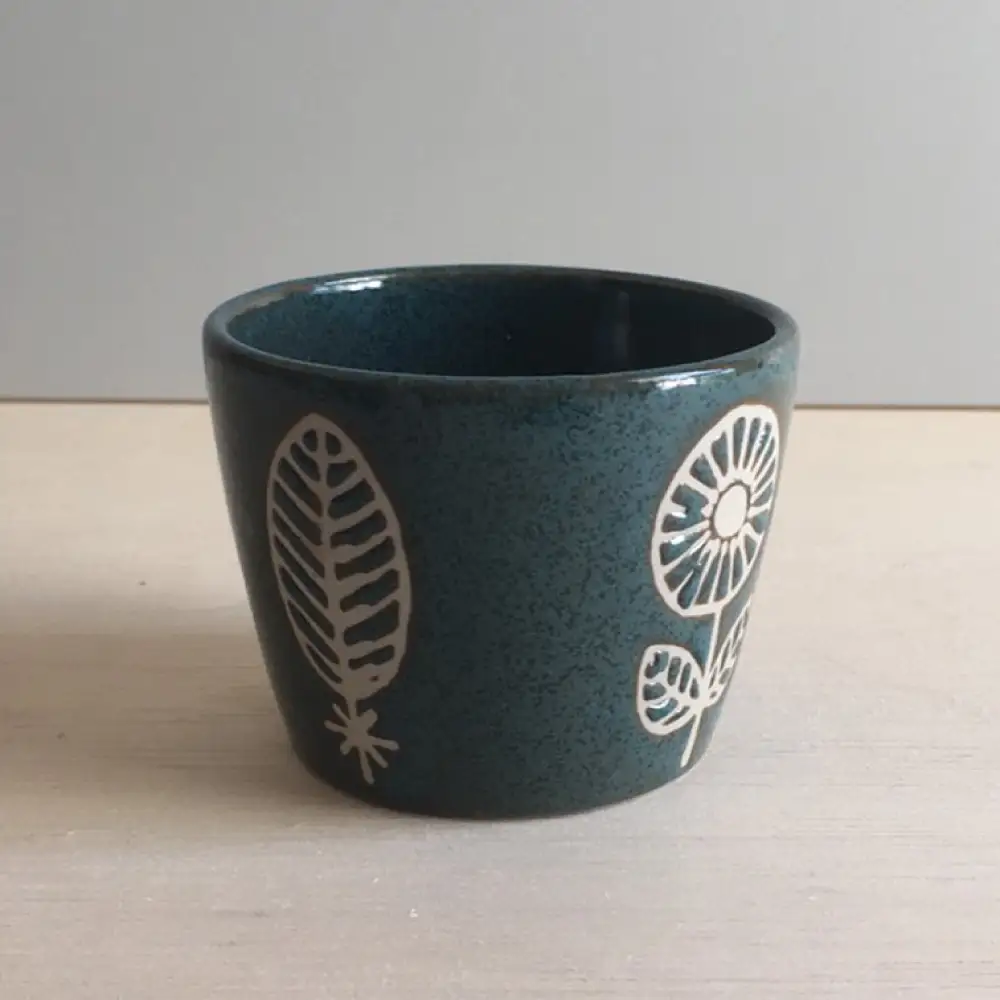 【瀬戸焼】 HANAtoHA フリーカップ 小 2個 (青) 【カネ三商店】 / 食器 小鉢 蕎麦猪口 ギフト / 瀬戸市[BBDD030]
